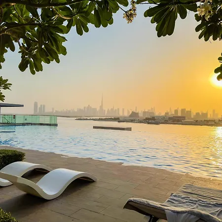 Burj Khalifa View & Creek Sea View Apartment Dubai Exterior photo